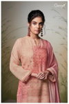 Emiliana 2655 By Ganga Embroidery Printed Linen Dress Material Wholesale Shop In Surat